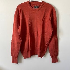 Orange brulé long sleeve sweatshirt
